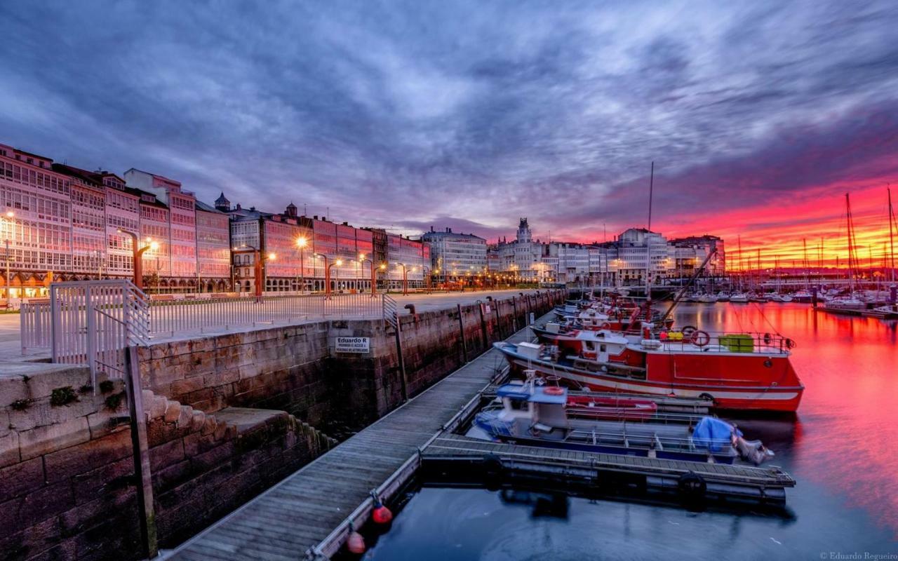 Apartamento En Pleno Centro Apartment A Coruna Bagian luar foto