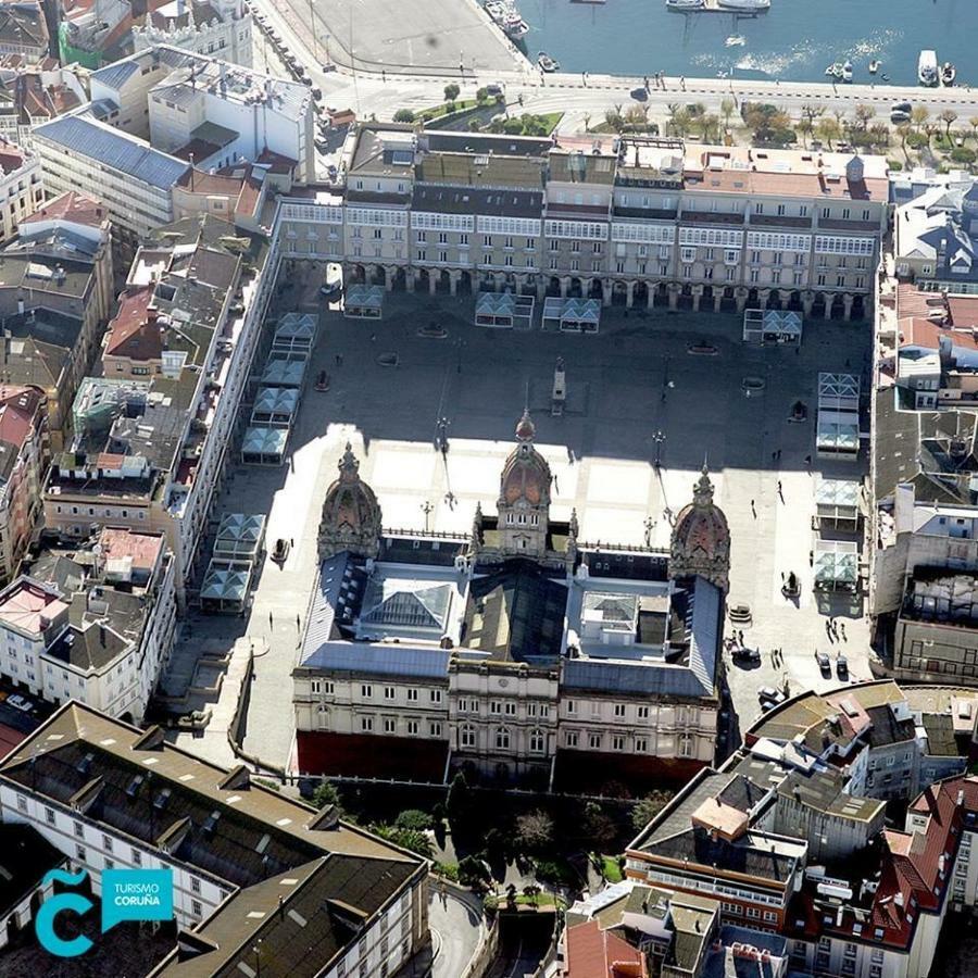 Apartamento En Pleno Centro Apartment A Coruna Bagian luar foto